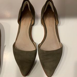 Madewell mules - green - size 7